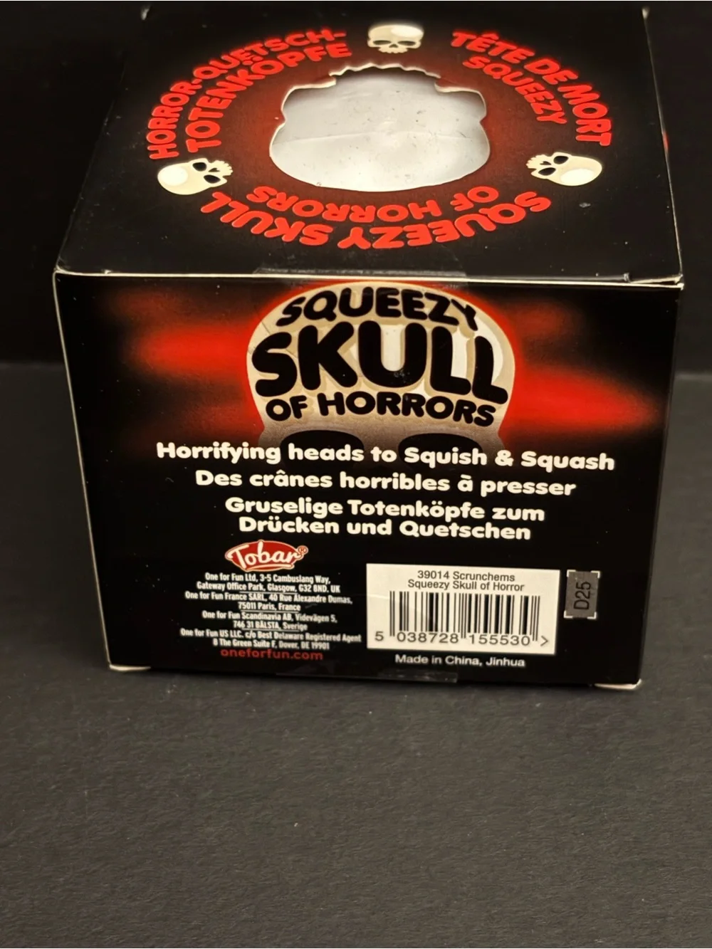 Squeezy Skull of Horrors Glow-in-the-Dark Kids Toy